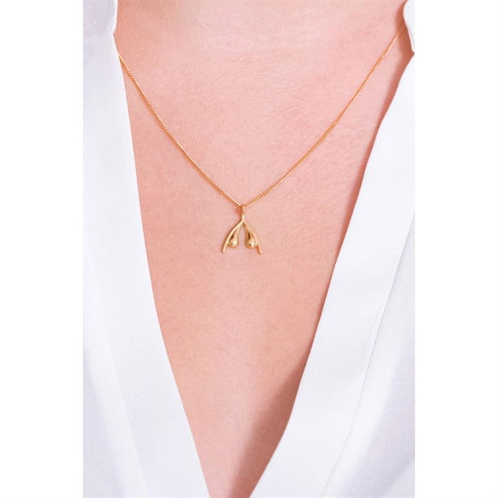 Collier  clitoris doré