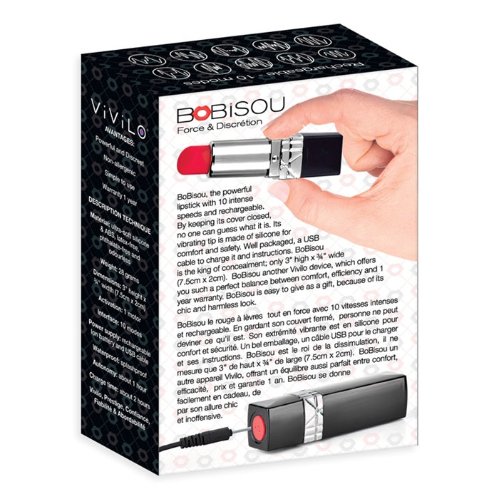 Oeuf vibrant discret Bobisou (rouge à lèvres)